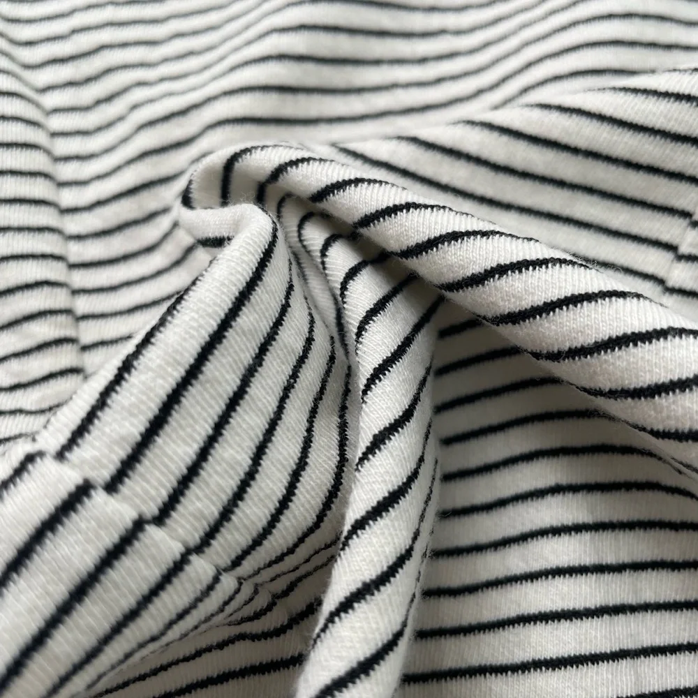 J. Crew Gray Sheath Dress with Bell Sleeves Medium size black and white cotton - Picture 11 of 15